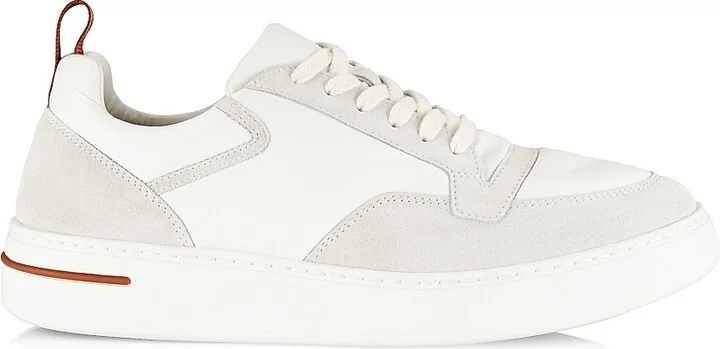 Men's Newport Walk Wind Suede Sneakers - White - Size 6