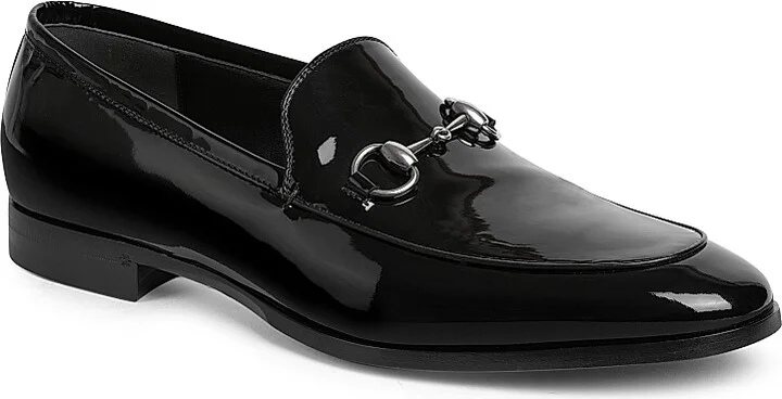 Men's Next Horsebit Patent Leather Loafers - Black - Size 7 - Image 2
