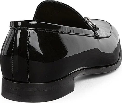 Men's Next Horsebit Patent Leather Loafers - Black - Size 7 - Image 3