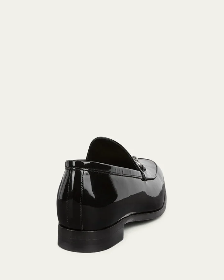 Men's Next Patent Leather Bit Loafers - Image 3