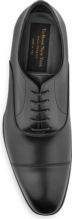 Men's Nico Leather Oxfords - Nero - Size 7 - Image 3