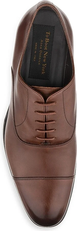 Men's Nico Leather Oxfords - Nero - Size 7 - Image 6