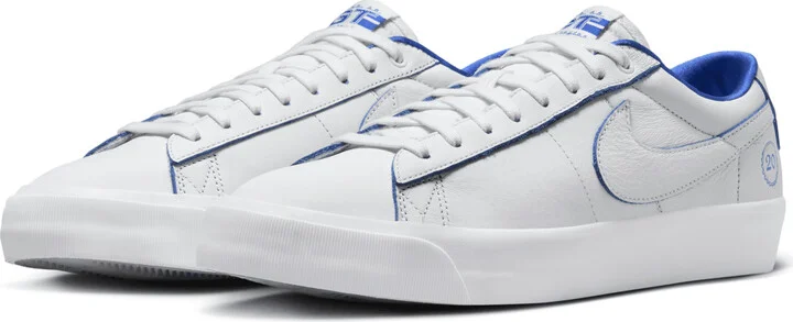 Men's Nike SB Blazer Low Pro GT Premium Shoes in White | FZ1300-100 - Image 5