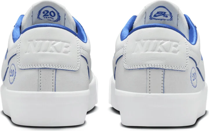 Men's Nike SB Blazer Low Pro GT Premium Shoes in White | FZ1300-100 - Image 6