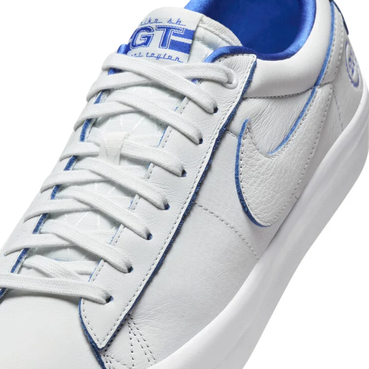 Men's Nike SB Blazer Low Pro GT Premium Shoes in White | FZ1300-100 - Image 7