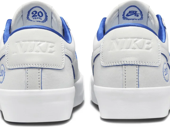 Men's Nike SB Blazer Low Pro GT Premium Shoes in White | FZ1300-100 - Image 10