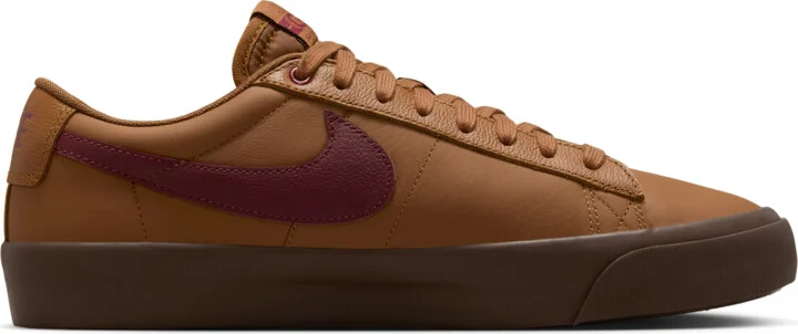 Men's Nike SB Blazer Low Pro GT Shoes in Brown | DV1226-200 - Image 3