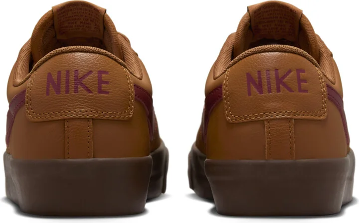 Men's Nike SB Blazer Low Pro GT Shoes in Brown | DV1226-200 - Image 6