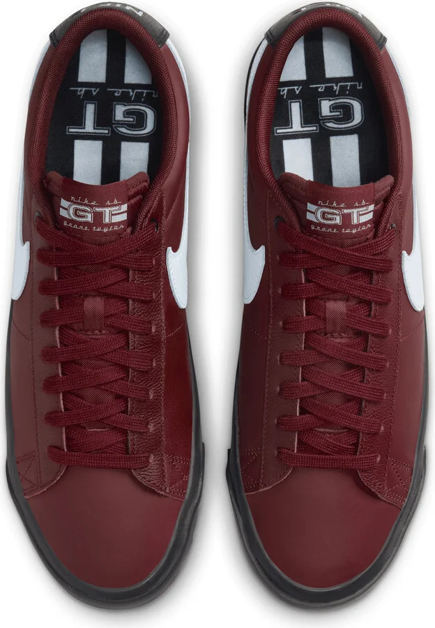 Men's Nike SB Blazer Low Pro GT Shoes in Red | DV1226-600 - Image 4