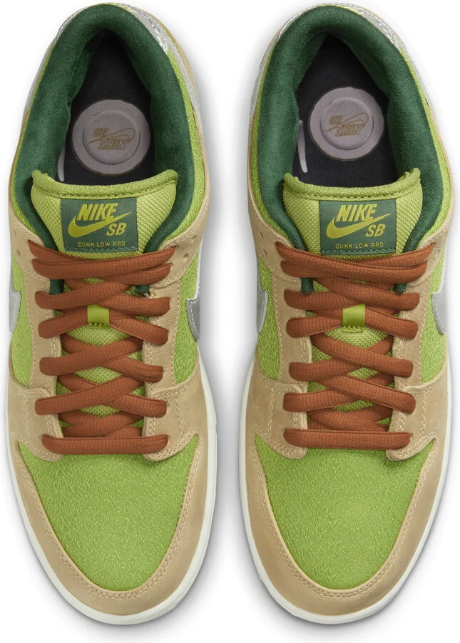 Men's Nike SB Dunk Low Pro Skate Shoes in Brown | FQ7585-200 - Image 4