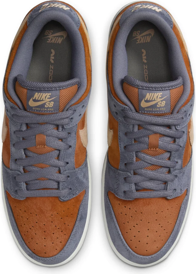 Men's Nike SB Dunk Low Pro Skate Shoes in Grey | HF3063-002 - Image 4