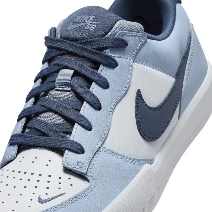 Men's Nike SB Force 58 Premium Skate Shoes in White | HJ3489-141 - Image 7