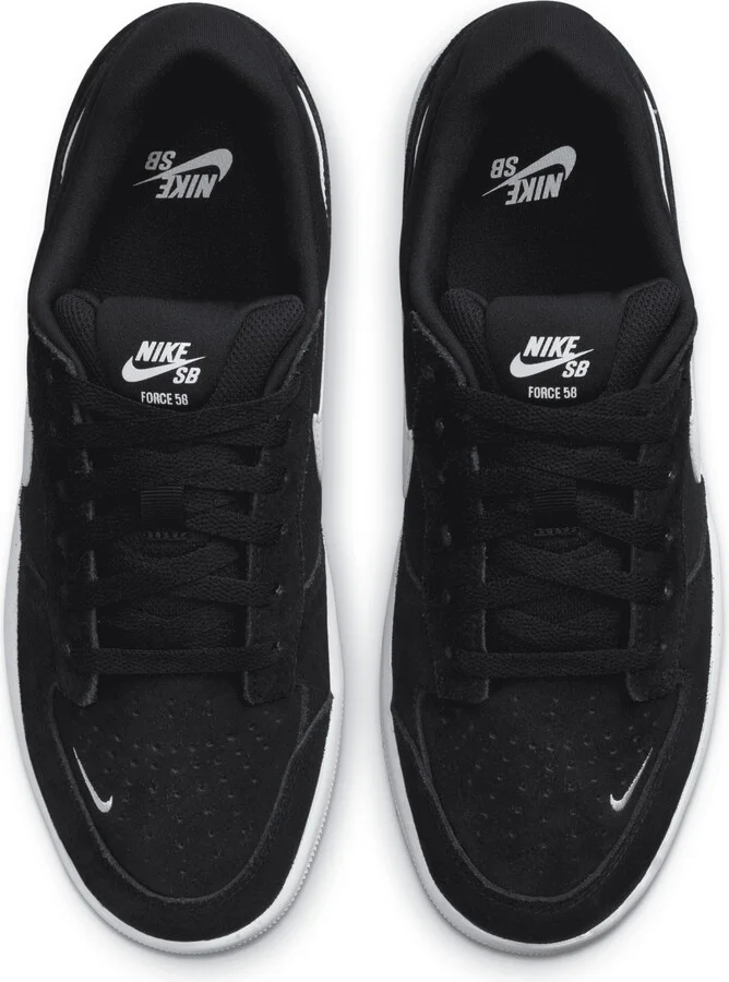 Men's Nike SB Force 58 Skate Shoes in Black | CZ2959-001 - Image 4