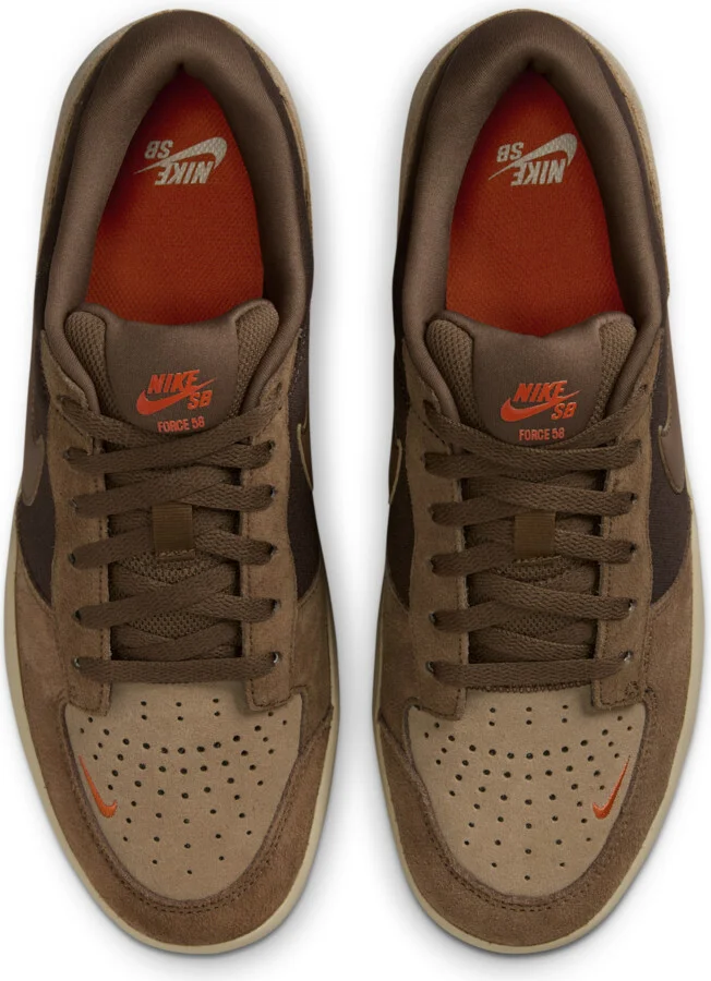 Men's Nike SB Force 58 Skate Shoes in Brown | DV5477-201 - Image 4