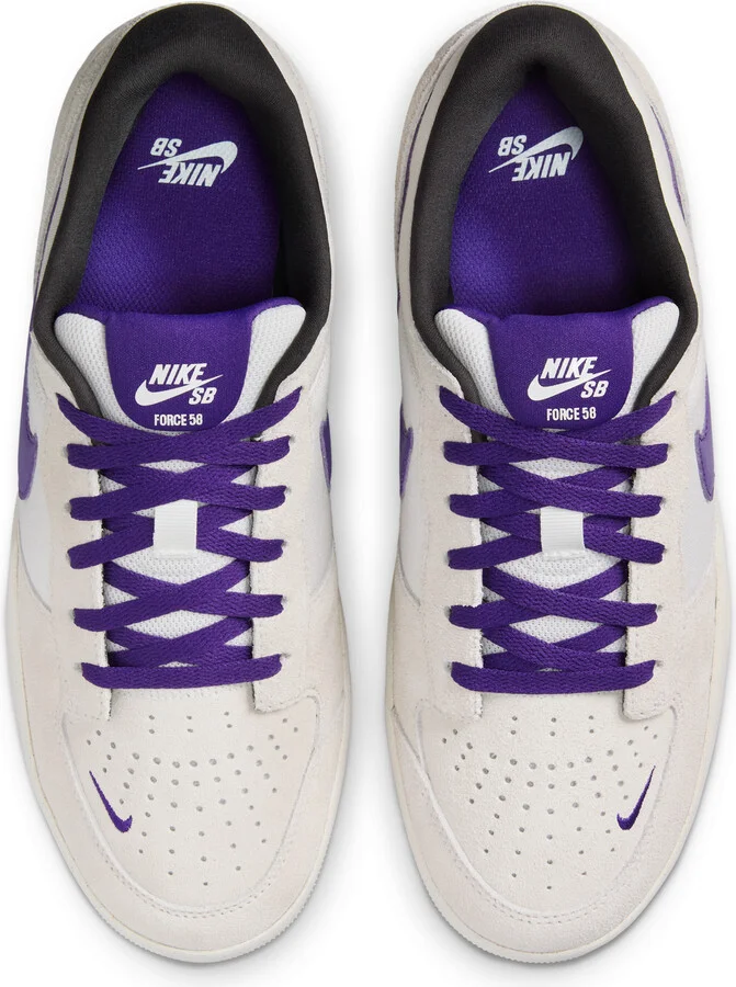 Men's Nike SB Force 58 Skate Shoes in Grey | DV5477-006 - Image 4