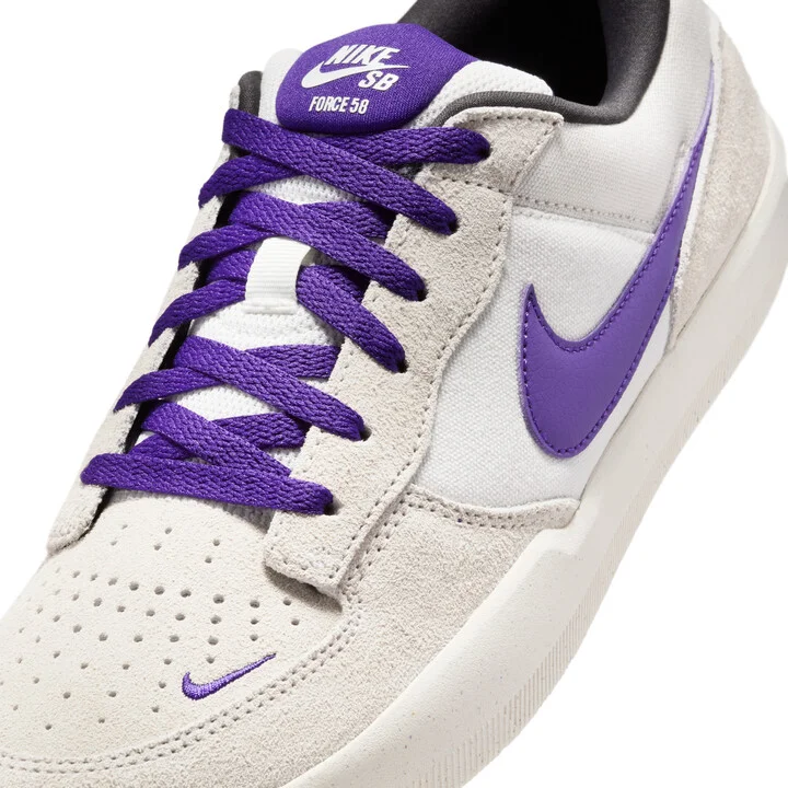 Men's Nike SB Force 58 Skate Shoes in Grey | DV5477-006 - Image 7