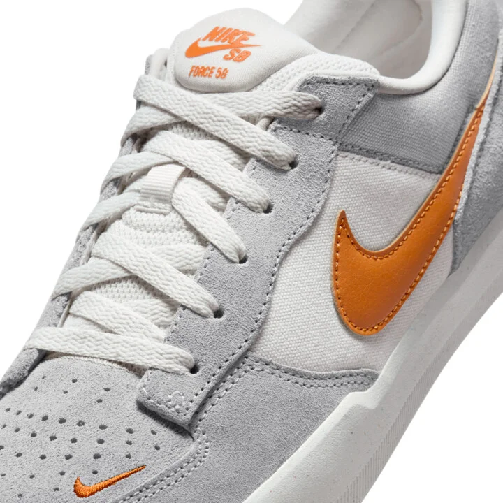 Men's Nike SB Force 58 Skate Shoes in Grey | DV5477-007 - Image 7