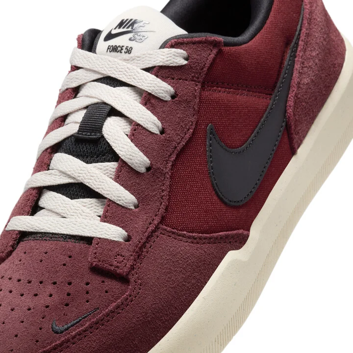 Men's Nike SB Force 58 Skate Shoes in Red | DV5477-602 - Image 7