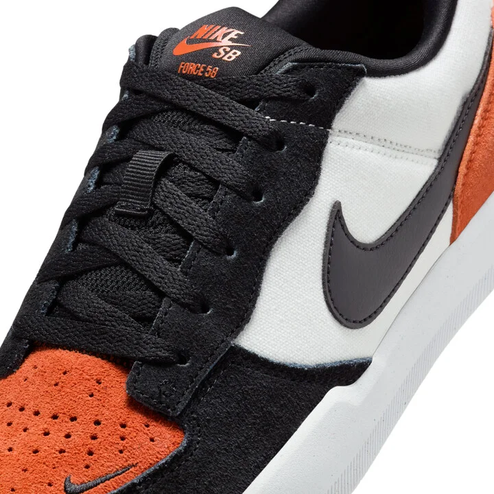 Men's Nike SB Force 58 Skate Shoes in White | DV5477-100 - Image 7