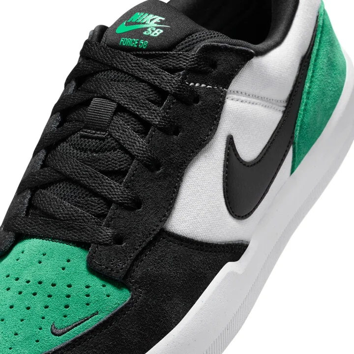 Men's Nike SB Force 58 Skate Shoes in White | DV5477-101 - Image 7