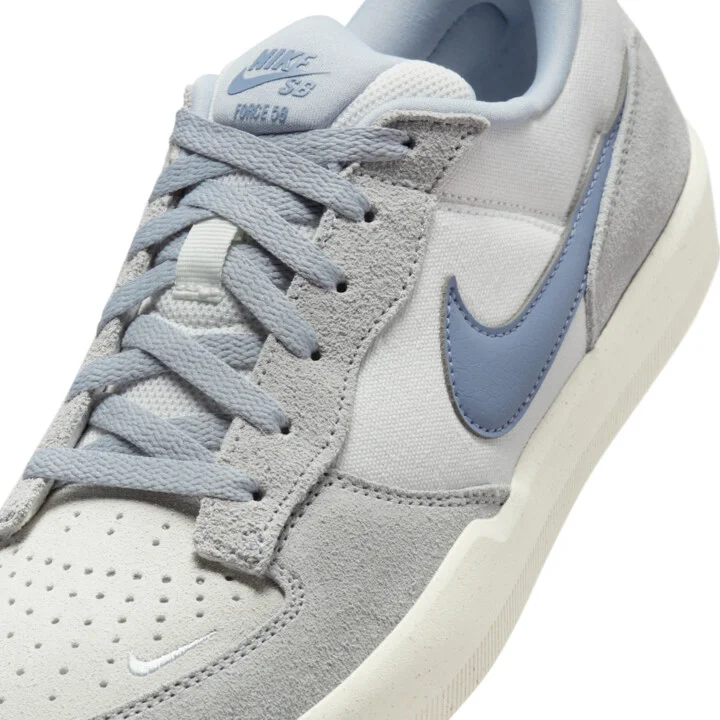 Men's Nike SB Force 58 Skate Shoes in White | IH0636-141 - Image 7