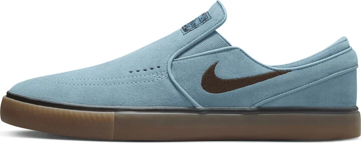 Men's Nike SB Janoski+ Slip Skate Shoes in Blue | FN5893-400