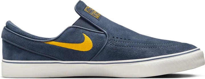 Men's Nike SB Janoski+ Slip Skate Shoes in Blue | FN5893-401 - Image 3