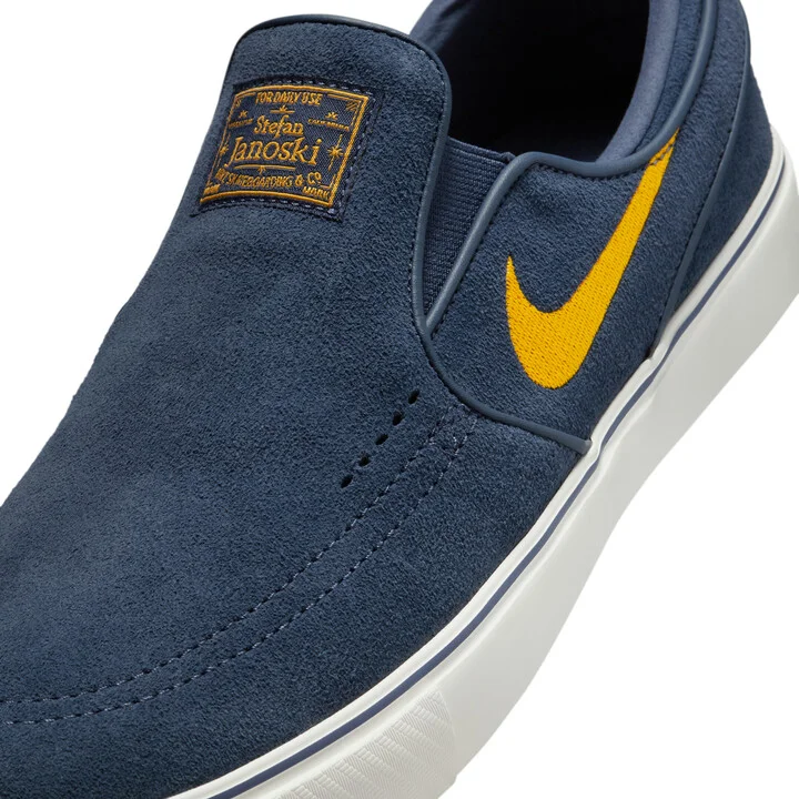 Men's Nike SB Janoski+ Slip Skate Shoes in Blue | FN5893-401 - Image 7