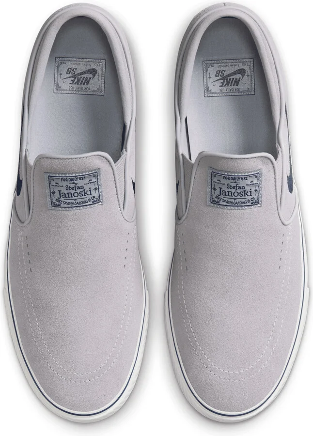 Men's Nike SB Janoski+ Slip Skate Shoes in Grey | FN5893-002 - Image 4