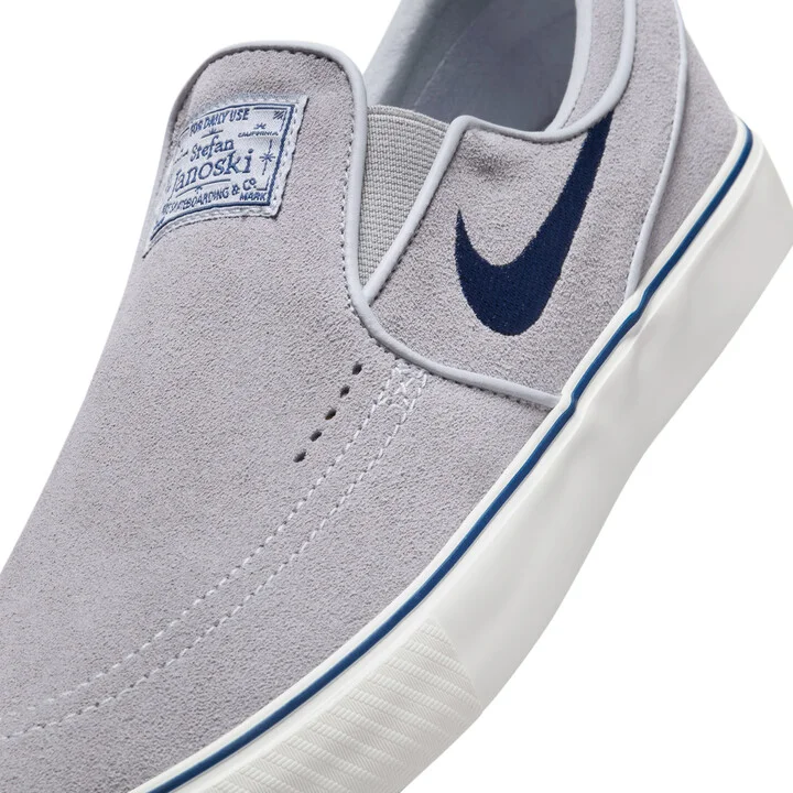 Men's Nike SB Janoski+ Slip Skate Shoes in Grey | FN5893-002 - Image 7