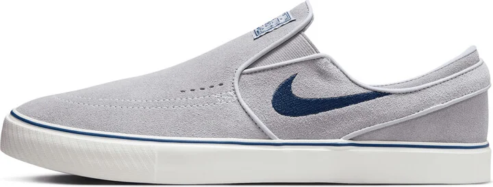 Men's Nike SB Janoski+ Slip Skate Shoes in Grey | FN5893-002
