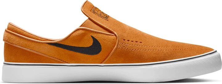 Men's Nike SB Janoski+ Slip Skate Shoes in Orange | FN5893-800 - Image 3
