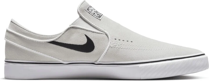 Men's Nike SB Janoski+ Slip Skate Shoes in White | FN5893-100 - Image 3