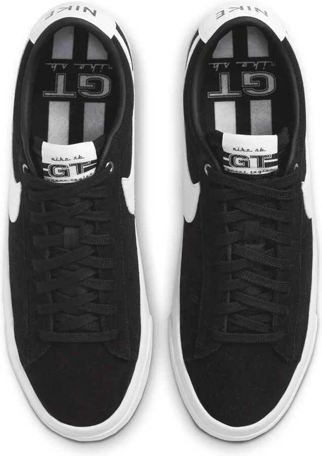 Men's Nike SB Zoom Blazer Low Pro GT Skate Shoes in Black | DC7695-002 - Image 4