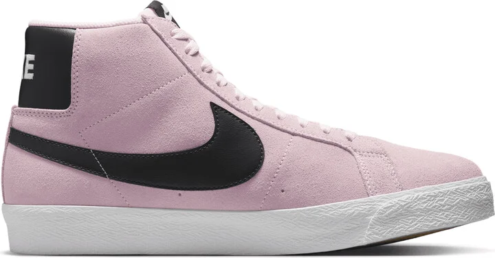 Men's Nike SB Zoom Blazer Mid Skate Shoes in Pink | FD0731-601 - Image 3