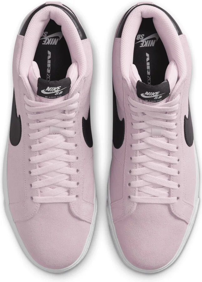 Men's Nike SB Zoom Blazer Mid Skate Shoes in Pink | FD0731-601 - Image 4