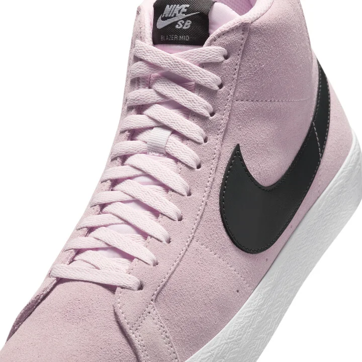 Men's Nike SB Zoom Blazer Mid Skate Shoes in Pink | FD0731-601 - Image 7