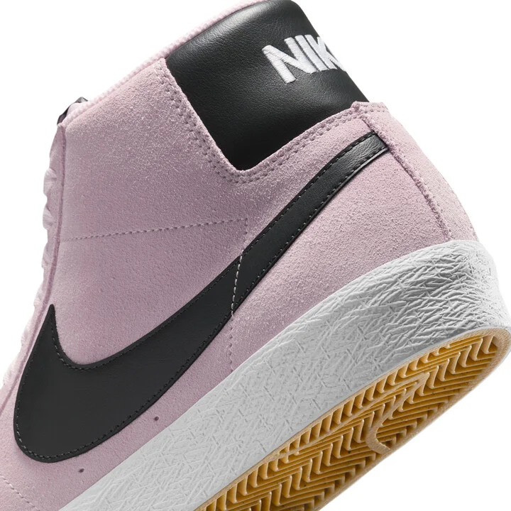 Men's Nike SB Zoom Blazer Mid Skate Shoes in Pink | FD0731-601 - Image 8
