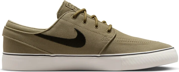 Men's Nike SB Zoom Janoski OG+ Canvas Skate Shoes in Brown | HQ1655-201 - Image 3