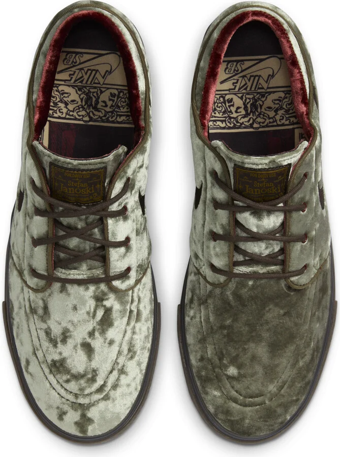 Men's Nike SB Zoom Janoski OG+ SE Skate Shoes in Green | FZ1302-200 - Image 4