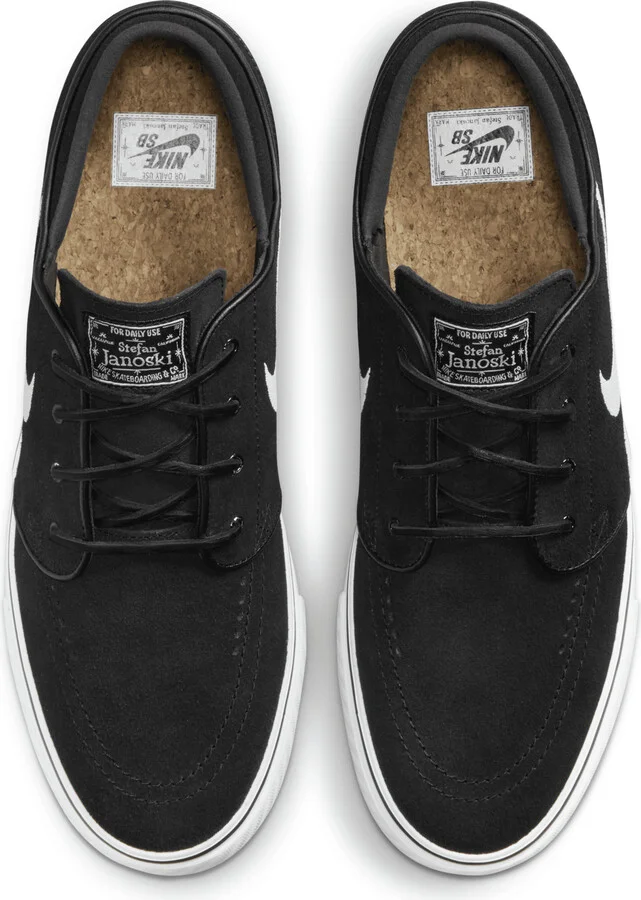 Men's Nike SB Zoom Janoski OG+ Skate Shoes in Black | FD6757-001 - Image 4