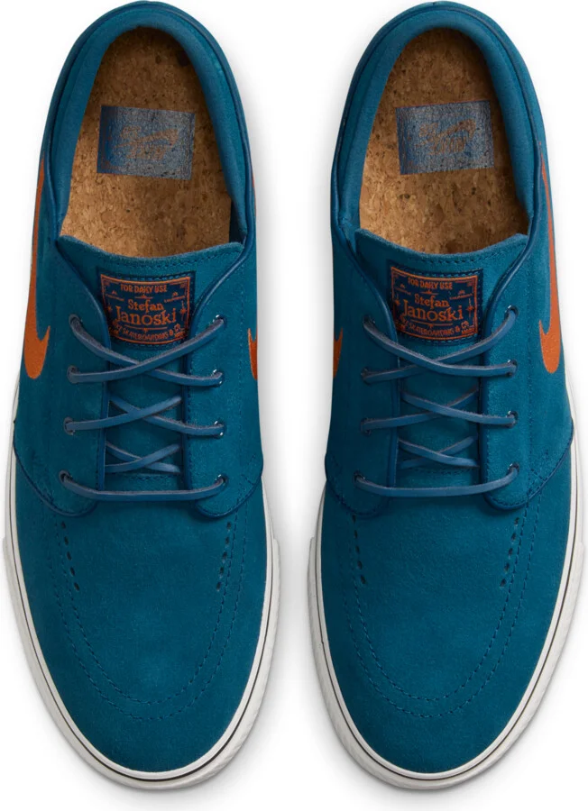 Men's Nike SB Zoom Janoski OG+ Skate Shoes in Blue | FD6757-401 - Image 4