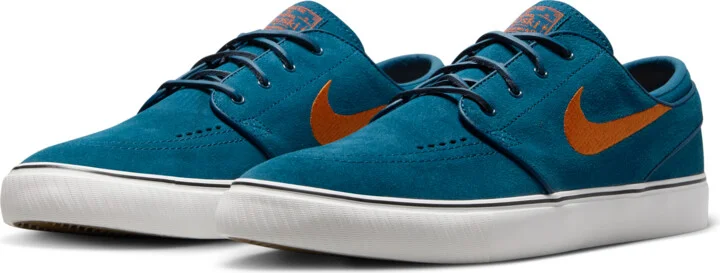 Men's Nike SB Zoom Janoski OG+ Skate Shoes in Blue | FD6757-401 - Image 5