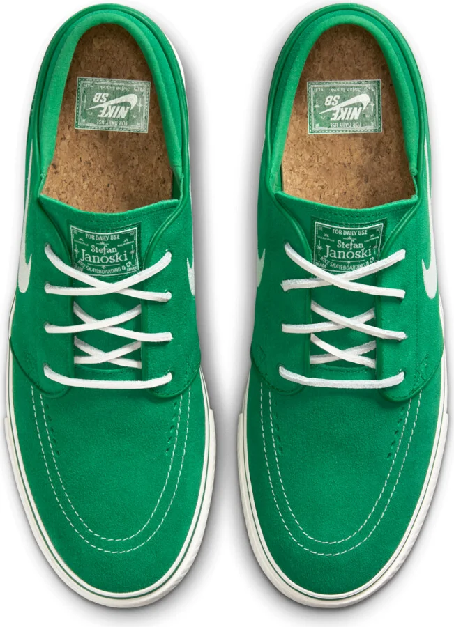 Men's Nike SB Zoom Janoski OG+ Skate Shoes in Green | FD6757-302 - Image 4