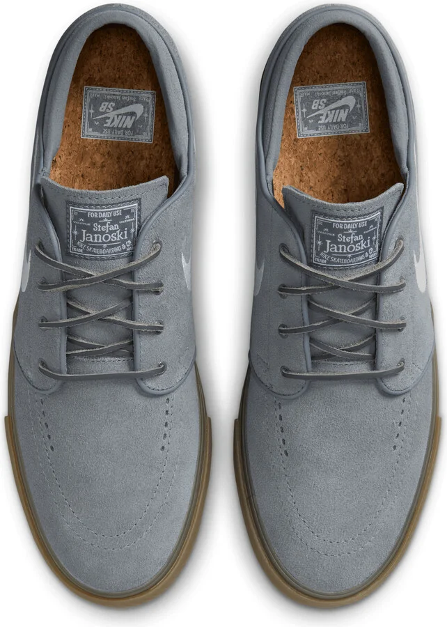 Men's Nike SB Zoom Janoski OG+ Skate Shoes in Grey | FD6757-003 - Image 4