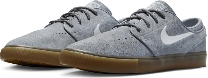 Men's Nike SB Zoom Janoski OG+ Skate Shoes in Grey | FD6757-003 - Image 5