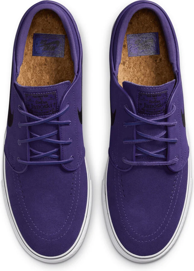 Men's Nike SB Zoom Janoski OG+ Skate Shoes in Purple | FD6757-500 - Image 4
