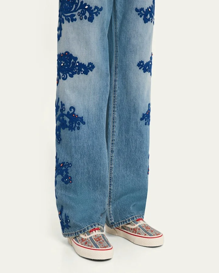 Men's Nojoke Printed Canvas Low-Top Sneakers - Image 2