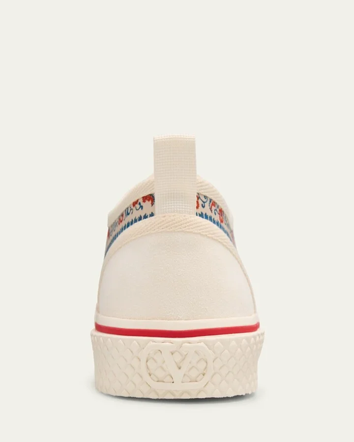 Men's Nojoke Printed Canvas Low-Top Sneakers - Image 10