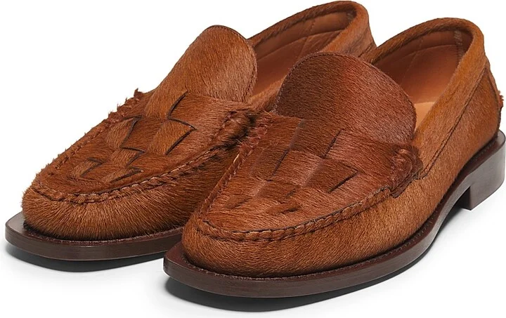 Men's Nombela Calf Hair Loafers - Tan - Size 7 - Image 2